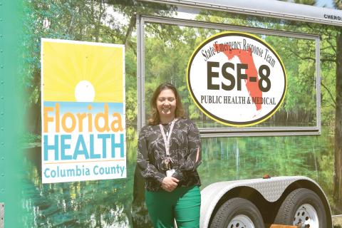 Diana Duque, the new health officer at the Columbia County Health Department, is looking to strengthen community health in her new role. (TONY BRITT/Lake City Reporter)
