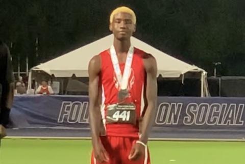 Lafayette’s Jordan Murphy placed eighth in the triple jump at the Class 1A state meet on Wednesday. (COURTESY)