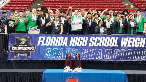 Suwannee’s boys weight lifting team swept the Class 1A traditional and Olympic team titles this season. (FILE)