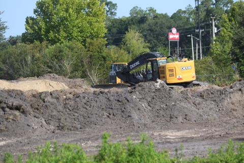 Pinnacle Site Solutions works on clearing a site along SW Real Terrace in Lake City that will house a ClearSky Rehabilitation Hospital. (JAMIE WACHTER/Lake City Reporter)