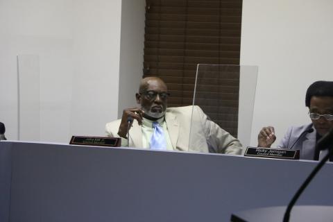 Lake City Councilman Jake Hill’s lack of a vote Monday meant the council’s raise process would go to a referendum vote in November. (MORGAN MCMULLEN/Lake City Reporter)