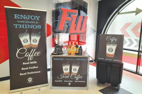 The cafeterias at Fort White and Columbia high schools will feature coffee bars this year as part of the district’s upgrades to its cafeterias and menus. (COURTESY)