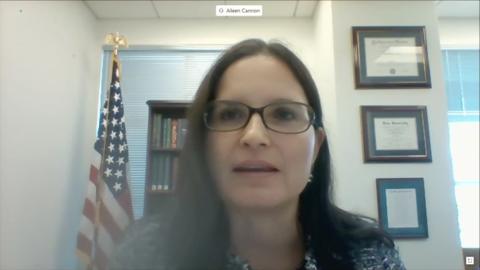 U.S. District Judge Aileen Cannon was asked Friday by lawyers representing Donald Trump to partially pause the government’s classified documents case against the former president so she can decide how the U.S. Supreme Court’s new ruling on presidential immunity might apply to the proceedings. (U.S. SENATE TELEVISION/CNP/ZUMA PRESS/TNS)