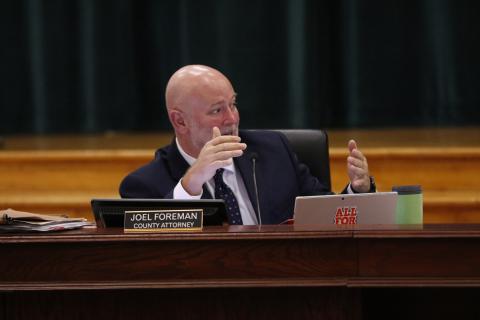 Columbia County Attorney Joel Foreman said the commissioners would need to use a joint meeting with the Lake Shore Hospital Authority to get a better understanding of what taking over its assets would mean if the authority was dissolved. (JAMIE WACHTER/Lake City Reporter)