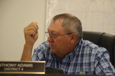 Lafayette County Commissioner Anthony Adams said the county is going to have to work hard to overcome the loss of American Rescue Plan Act fundings moving forward to not dip into its reserves. (MORGAN MCMULLEN/Lake City Reporter)