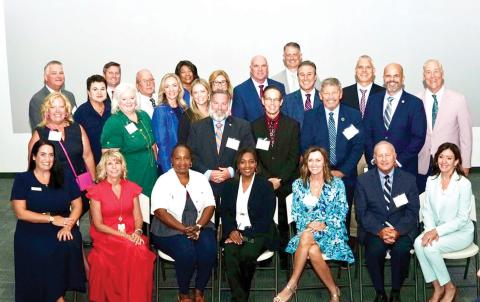 A signing ceremony was held Thursday with 23 school districts, including representatives from Columbia, Suwannee and Hamilton county districts, to launch the Space Florida Academy program. (COURTESY)