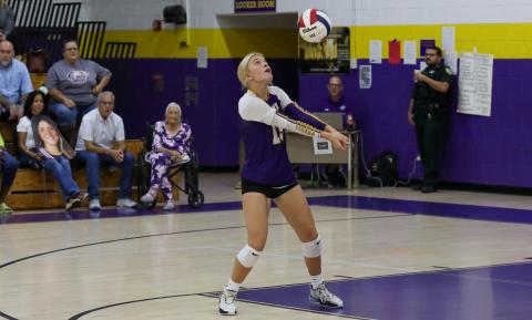 Columbia's Avery Sandlin defends a shot against Suwannee on Tuesday. (BRENT KUYKENDALL/Lake City Reporter)