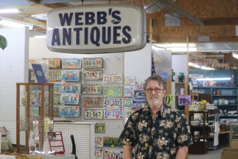 Verlon Webb, owner of Webb’s Antique Mall, said Wednesday the historic business in Ellisville will be closing on April 1 to make way for the new Busy Bee store. (TONY BRITT/Lake City Reporter)