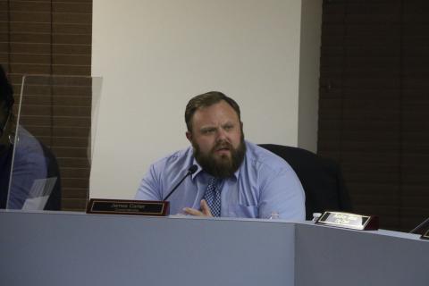Lake City Councilman James Carter voted against raising the millage rate on city residents during the council’s tentative budget hearing Tuesday. (MORGAN MCMULLEN/Lake City Reporter)