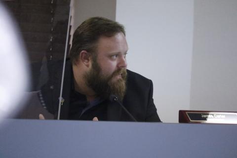 Lake City Councilman James Carter said Monday night that he didn’t think it was the right time to raise taxes on city property owners. (JAMIE WACHTER/Lake City Reporter)