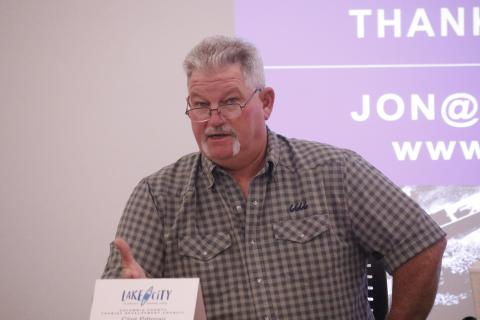 Clint Pittman, Columbia County’s interim Tourist Development Council director, said Wednesday during the TDC board meeting that he will recommend the county not use a search firm as it tries to find the next full-time director. (JAMIE WACHTER/Lake City Reporter)