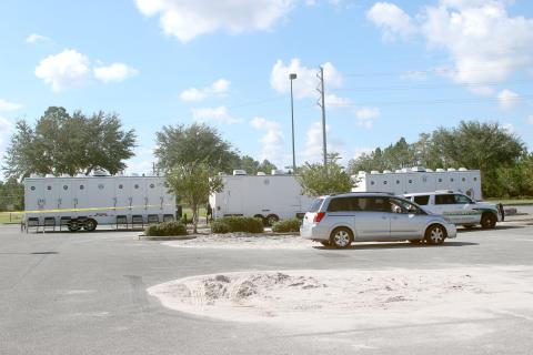 Comfort stations, which include showers, restrooms and laundry, will soon be left just in Fort White as power restoration nears completion in Columbia County following Hurricane Helene. (TONY BRITT/Lake City Reporter)