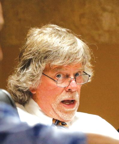 Lake Shore Hospital Authority Trustee Don Kennedy made a motion during Monday’s meeting to do away with public comments made through Zoom in the board’s online meetings. (JAMIE WACHTER/Lake City Reporter)