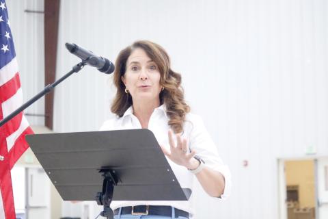 Sen. Jennifer Bradley speaks to the Rotary Club of Lake City on Thursday about some of the big issues that will likely face the Florida legislature when its session begins in March. (JAMIE WACHTER/Lake City Reporter)