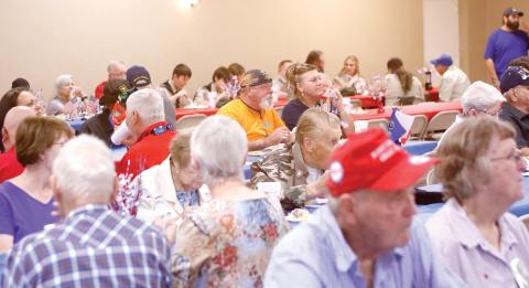A crowd of around 300 veterans are expected to attend Saturday’s 23rd annual Veterans Dinner at the Florida Gateway Fairgrounds. In addition to the free barbecue meal, the veterans have a chance to win door prizes at the event. (FILE)