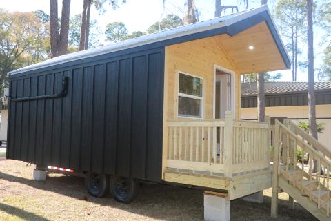 Tiny homes could soon take the place of dorm rooms at Florida Gateway College following a shortage of on-campus housing. (JAMIE WACHTER/Lake City Reporter)