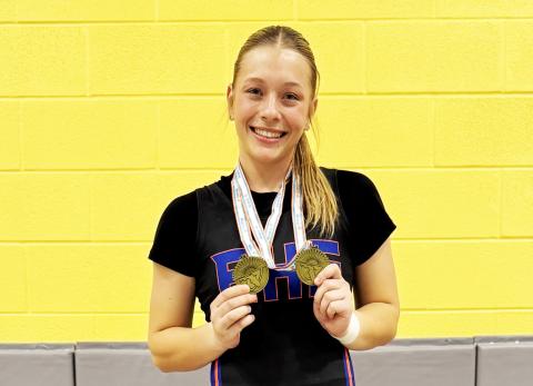 Branford weightlifter Morgan Brennan was voted the LCR Athlete of the Week for Jan. 20-25. (COURTESY)