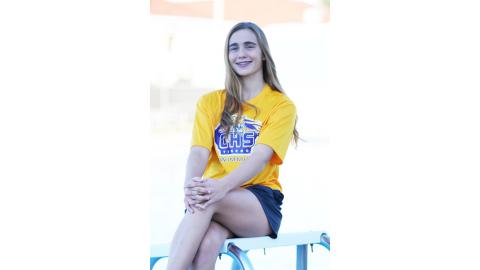 Columbia’s Casey Fair is the LCR’s Girls Swimmer of the Year. (JODY SHEEHAN/Special to the Reporter)