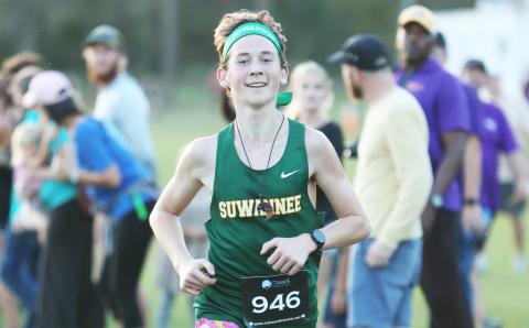 Suwannee freshman Logan Haley is the LCR’s Boys Runner of the Year. (PAUL BUCHANAN/Lake City Reporter)