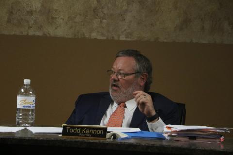 Lake Shore Hospital Authority Attorney Todd Kennon told the LSHA board that while the city rescinded its letter regaring the zoning issue around the hospital property, it hasn’t clarified whether it rescinded its opinion that the property is non-conforming. (MORGAN MCMULLEN/Lake City Reporter)