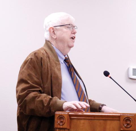 Henry Thomas, a senior vice president with Raftelis, said the North Carolina-based company could handle the utility rate study needs for the North Florida Water Utilities Authority. (JAMIE WACHTER/Lake City Reporter)