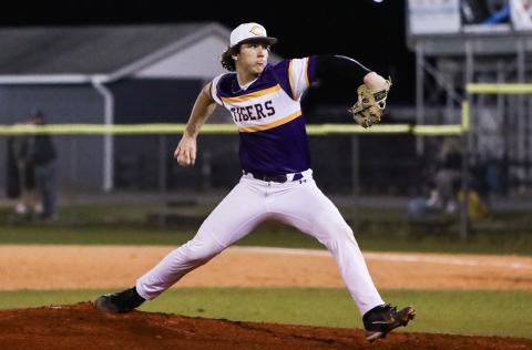 Columbia pitcher Ayden Phillips pitches last season. (FILE)