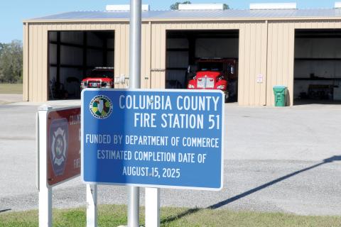 The new Columbia County Fire Station 51 is expected to open in August. (TONY BRITT/Lake City Reporter)