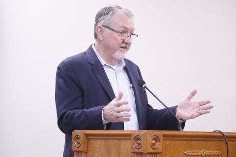 Suwannee County Economic Development Director Jimmy Norris said the regional storm shelter planned for north of Live Oak is the county’s ‘big project.’ (JAMIE WACHTER/Lake City Reporter)