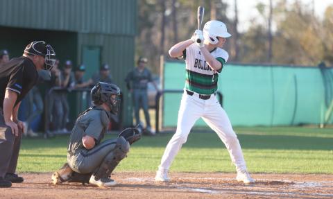 Suwannee's Kyler Watson takes an at-bat against Chiles on Tuesday. (PAUL BUCHANAN/Lake City Reporter)