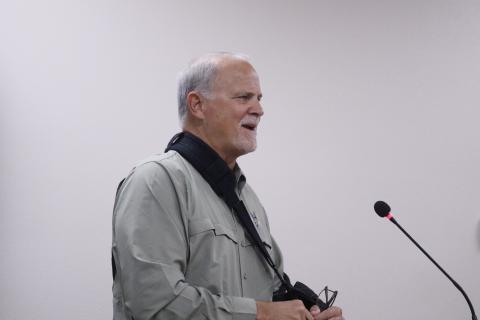 Bobby Payne, a consultant for the North Florida Water Utilities Authority, urged the board to set goals and timelines as a ‘road map’ for its development. (JAMIE WACHTER/Lake City Reporter)