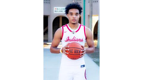 Fort White guard Tafari Moe is the LCR’s Boys Basketball Player of the Year. (AMANDA MOORE/Special to the Reporter)