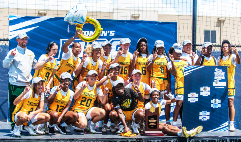 Florida Gateway College celebrates after defeating Daytona State 68-13 to win its third national championship in three years of existence on Thursday. (COURTESY)