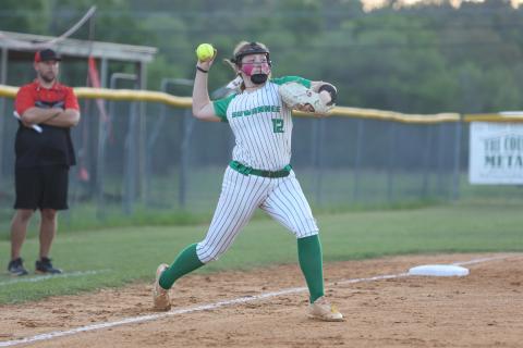 Suwannee third baseman Felicity May throws to first base against Fort White on April 4. (PAUL BUCHANAN/Lake City Reporter)
