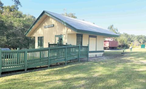 The Train Depot in Mayor’s Park is serving as the official Main Street of Fort White office and visitor’s center. (FILE)