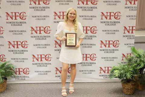 Hamilton County’s Kasey Carter was named North Florida College’s Student of the Year. (COURTESY)