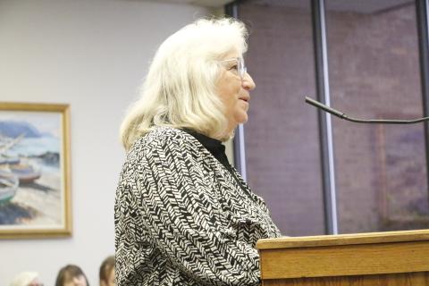 Joanne Luther, the City of Live Oak’s finance director, said there is no way to just repair the roof on the Crapps Mansion at Heritage Park and Gardens. Rather, the roof needs to be replaced. (JAMIE WACHTER/Lake City Reporter)