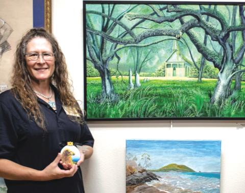 Renee Shiska won first place in painting in last year’s Autumn Artfest fine arts exhibition for her piece, ‘The Witness.’ (FILE)