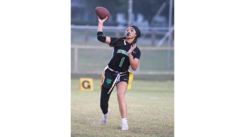 Suwannee quarterback Jessica Tran is the LCR’s Flag Football Player of the Year. (PAUL BUCHANAN/Lake City Reporter)