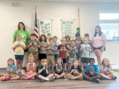 Clover Buds made suncatchers out of glass beads during their summer day camp. (COURTESY)