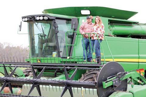 Erin Dasher, pictured with her husband, Kevin, is a 2025 Excellence in Agriculture Award finalist from the Florida Farm Bureau. Dasher is a livestock agent with the UF/IFAS Suwannee County Extension Office. (COURTESY)