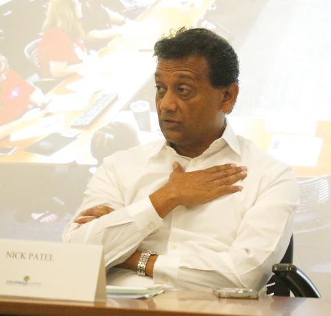 Nick Patel, a member of Columbia County’s Economic Development Advisory Board, said Thursday the land incentive would set a ‘bad precedent.’ (JAMIE WACHTER/Lake City Reporter)