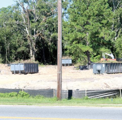 A three-acre site on the south side of Live Oak is being cleared to make way for a new Waffle House. (JAMIE WACHTER/Lake City Reporter)