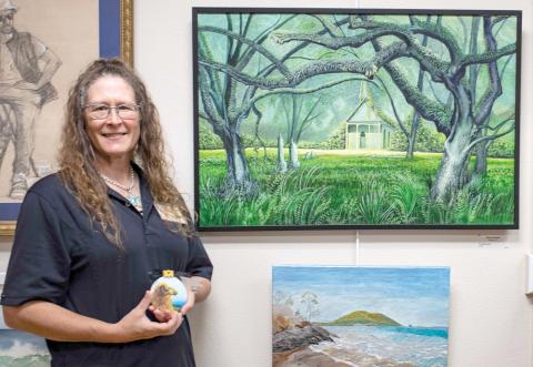 Renee Shiska won first place in the painting division at last year’s Autumn Artfest for ‘The Witness.’ (COURTESY)