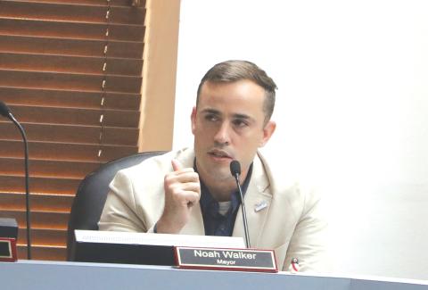 Lake City Mayor Noah Walker said he supported public-private partnerships in trying to accomplish different real estate projects around the city. (MORGAN MCMULLEN/Lake City Reporter)