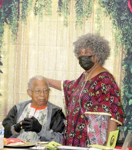 Glynnel (left) and Bernice Presley were honored Saturday afternoon at a program titled ‘A Legacy of Excellence’ for their contributions to the Columbia County community. (TONY BRITT/Lake City Reporter)