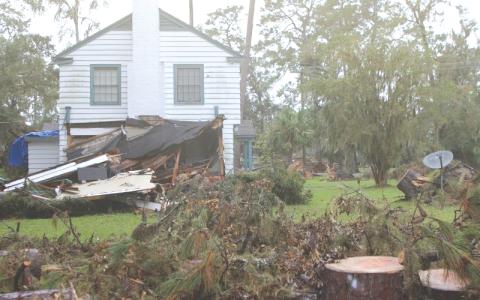 FILE Wreckage and debris were widespread in Columbia and Suwannee counties after Hurricane Helene made landfall last September. (FILE)
