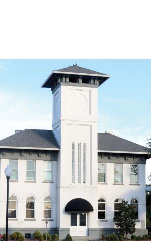 The historic old Live Oak City Hall building at the intersection of Ohio Avenue North and Duval Street in Live Oak could soon get a new name. The Live Oak City Council is interested in naming the building after former Councilman John Yulee, who was instrumental in saving the 1908 building from demolition during his 16 years of service. The building now is home to the Suwannee County Chamber of Commerce. (JAMIE WACHTER/Lake City Reporter)