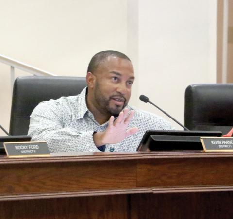 County Commissioner Kevin Parnell wants to see the county’s Land Development Regulations changed to include language about the appeals process after a borrow pit was approved in District 1 without his, or the area residents’, knowledge. (MORGAN MCMULLEN/Lake City Reporter)