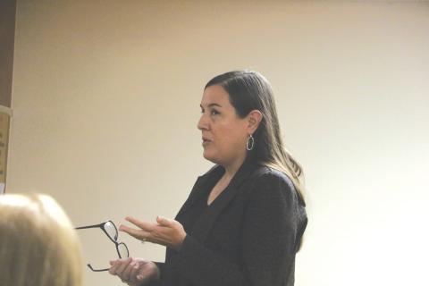 Meridian Healthcare CEO Lauren Cohn told the Lake Shore Hospital Authority that the Meridian Healthcare Board of Directors would like to split the cost of a due diligence inspection on the main hospital building. (MORGAN MCMULLEN/Lake City Reporter)