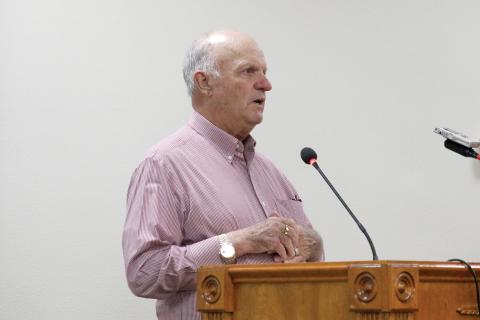 Richard Powell, an accounting consultant for the North Florida Water Utilities Authority, requested the meetings be changed to allow for financial statements to be presented in a timely fashion. (JAMIE WACHTER/Lake City Reporter)